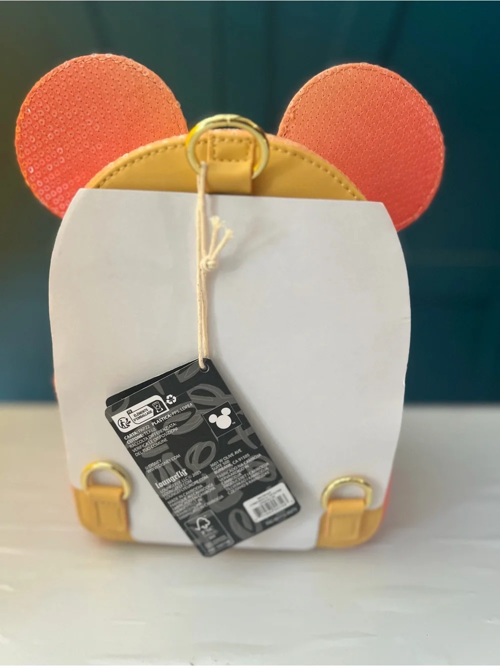 Disney Loungefly Orange Ombré mini backpack